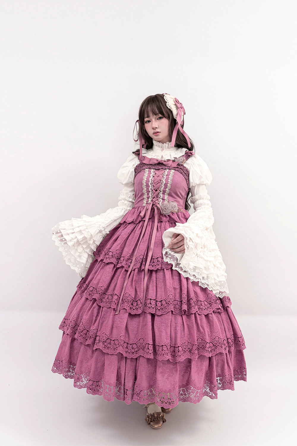 Miss Point~Forest Waltz~Classic Lolita Tiered Skirt Multi-layer Embroidered SK 40192:651452