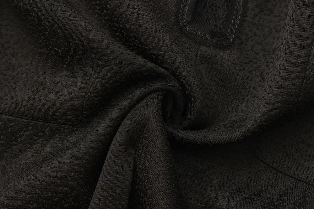 Immortal Murky Portrait - Ouji Lolita Long Swallowtail Black Coat