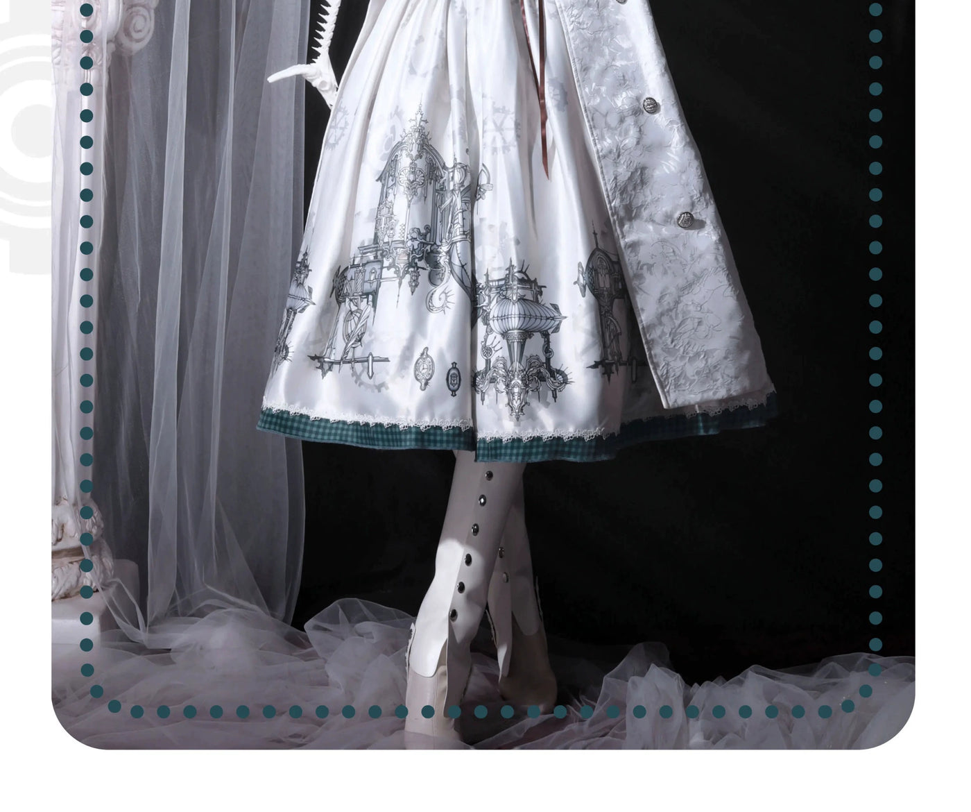 (BFM)Cat-Romance~Steam Belle~Lolita JSK Dress Embroidery Dress Set   
