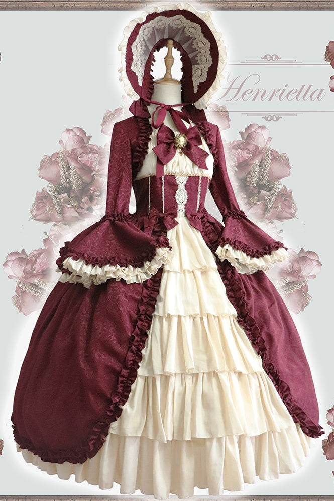 Henrietta - Victoria Doll - Vintage Lolita Dress Multicolor