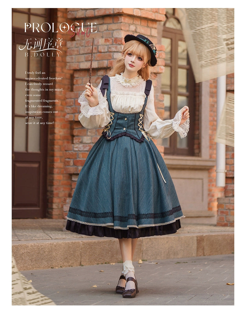 Baduoni~No Word Prologue~Classic Lolita JSK Suit Bust-supporting Dress