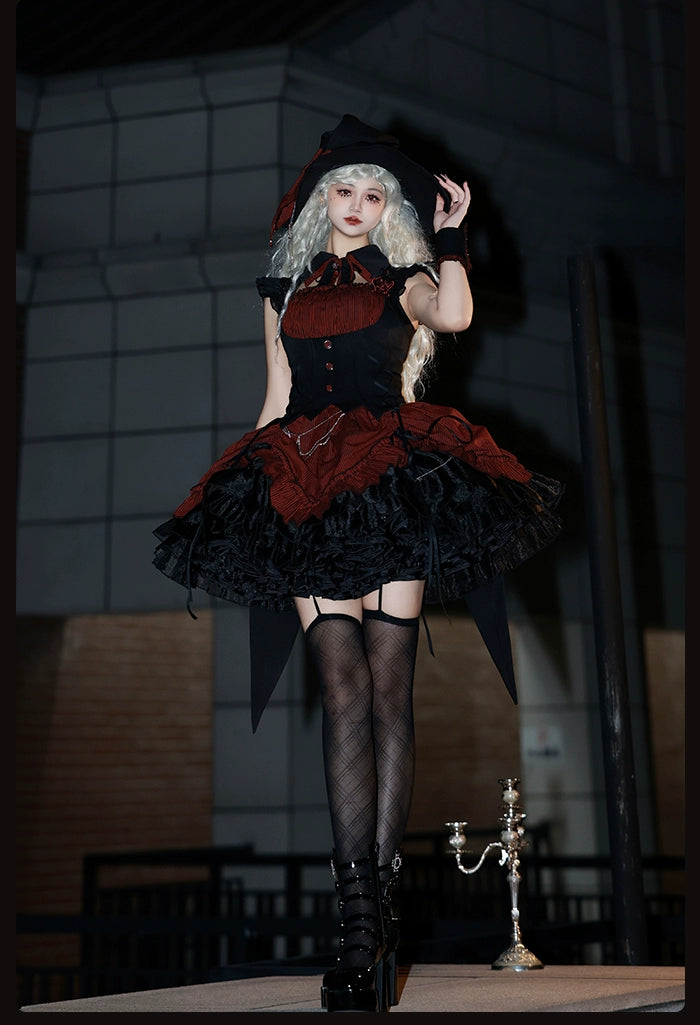 Alice Girl - Lolita Potion - Gothic Lolita JSK Halloween Sleeveless Lolita Dress 40514:663968
