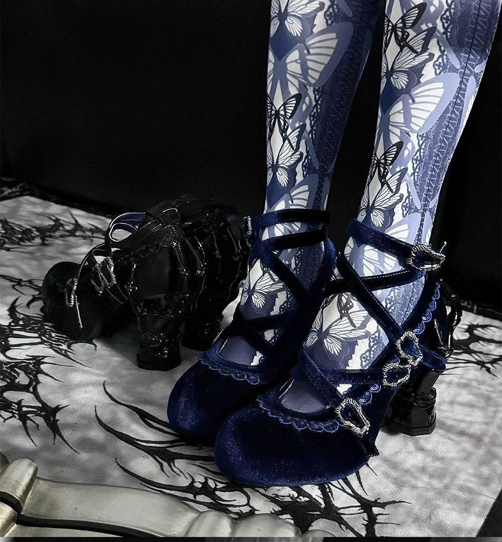 Tome of Holy Remains - Gothic Lolita Novelty Heel Shoes 45620:856299