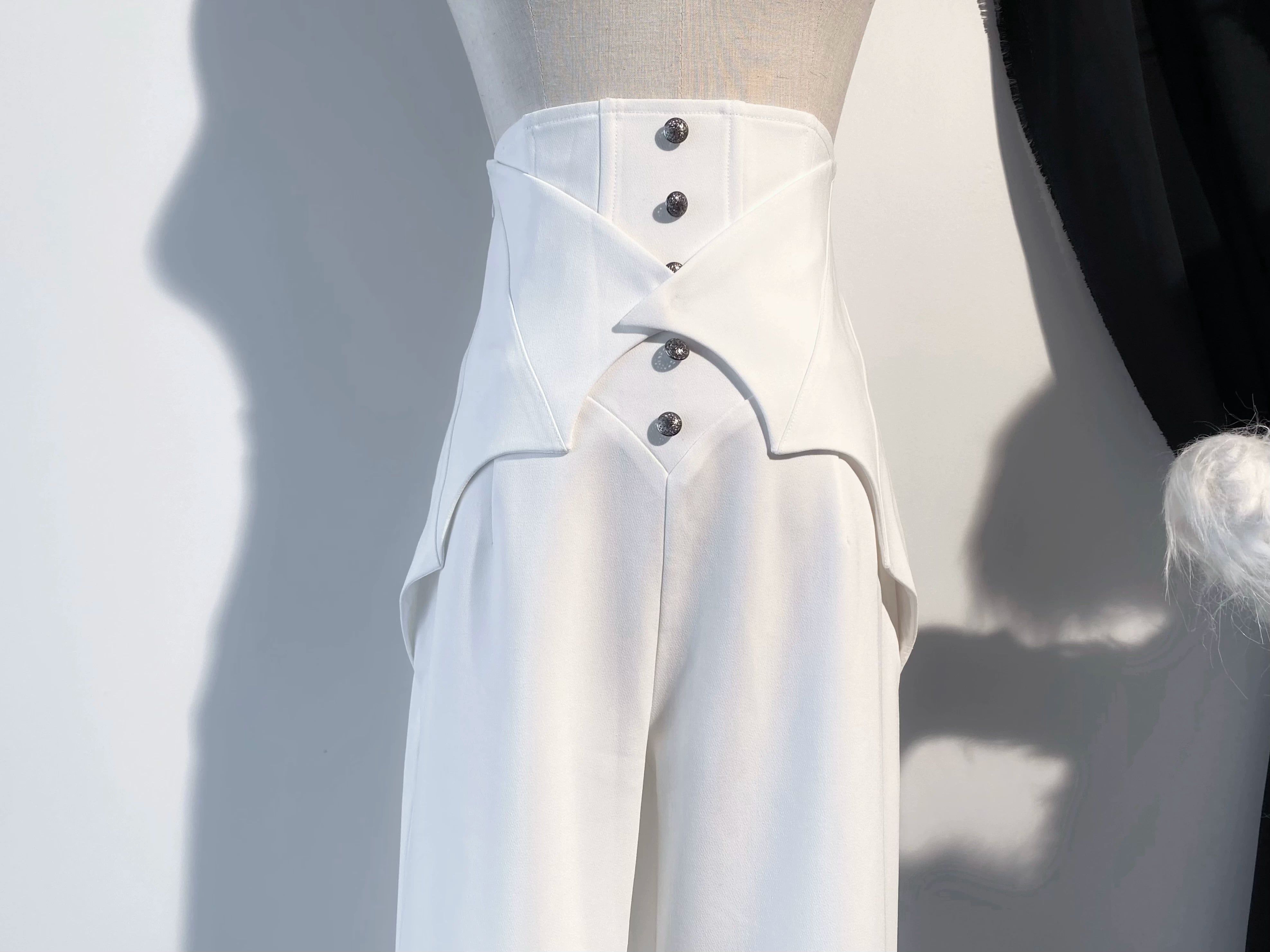 Earl of Drooping Wings - Ouji Lolita Flared Pants, Batwing Decoration 44550:812544