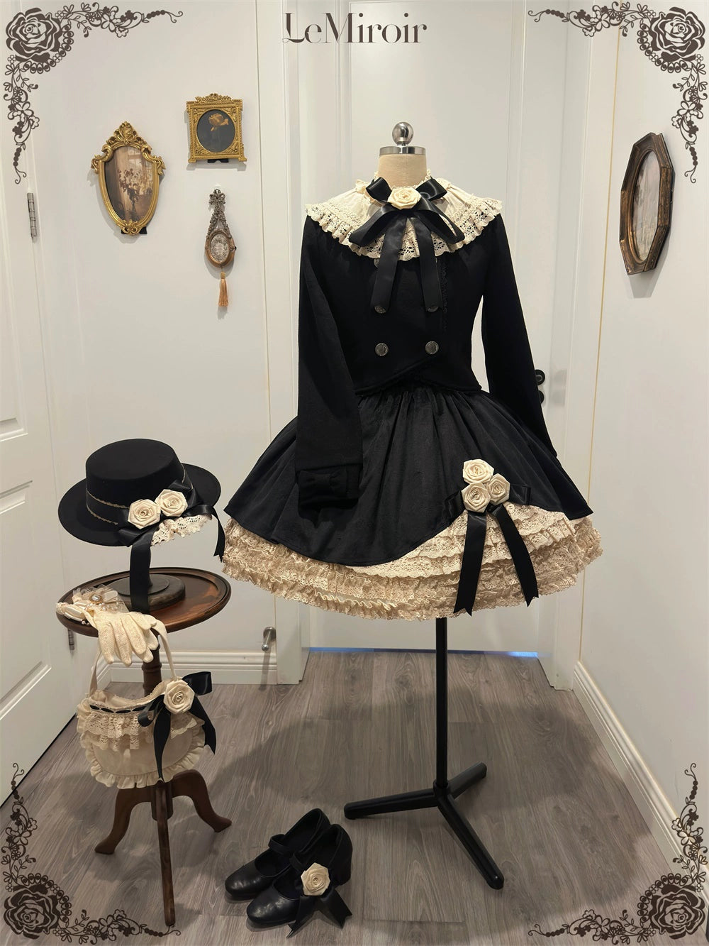 LeMiroir - Winter Solstice - Elegant Lolita Winter Short Coat & SK 44069:794209