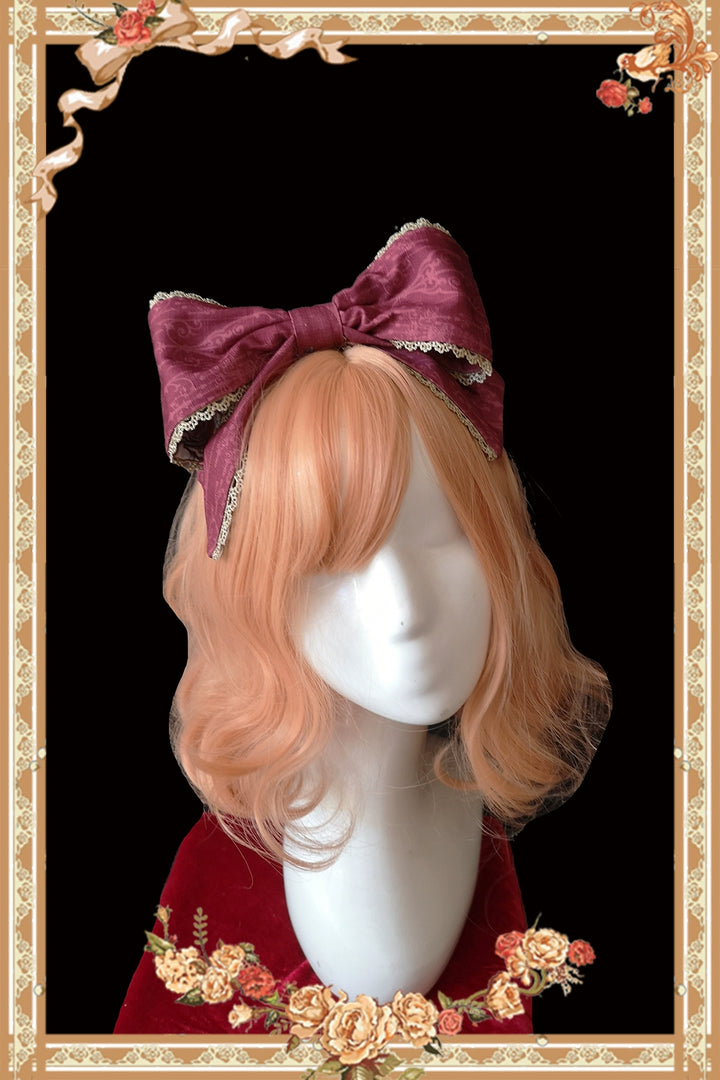 Infanta~Sweet Lolita Accessories Bonnet KC Socks Beret Cinderella Cat Red KC  