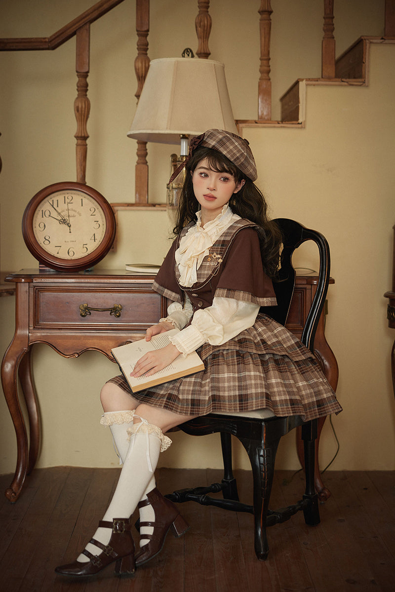 (BFM)Alice Girl~Academy Lolita Dress Detective School Melod Cape and JSK   