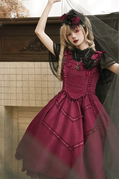 LittlePlum~Gothic lolita JSK Dress Solid Color 33734:436126