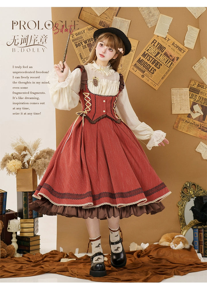 Baduoni~No Word Prologue~Classic Lolita JSK Suit Bust-supporting Dress