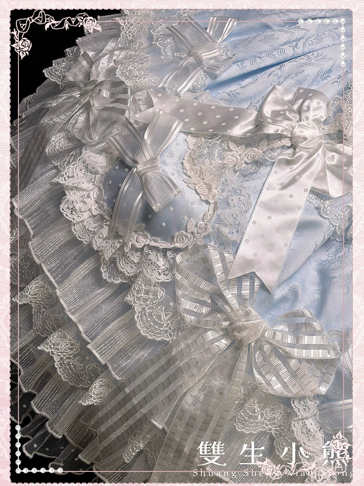 Shuang Sheng Xiao Xiong - Heart of Love - Sweet Lolita Wedding JSK, Bow Details 44306:803181