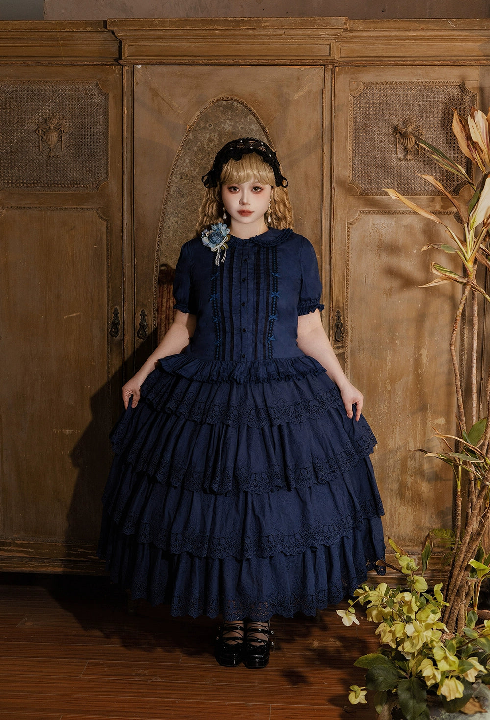 Miss Point - Forest Waltz - Classic Lolita Blouse & Multi-Tiered Ruffles SK 44233:800087