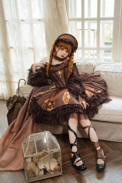 Forest Wizard~Carmen Ona~Sophisticated Lolita Dresses One size fits all Dark Gold Plated BNT 