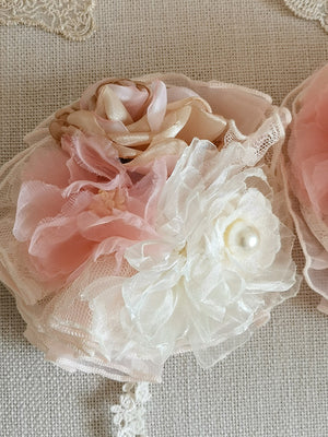 Henrietta~Look for Butterflies~Elegant Lolita Princess Dress Accessories Multicolor free size a light pink headdress flower 