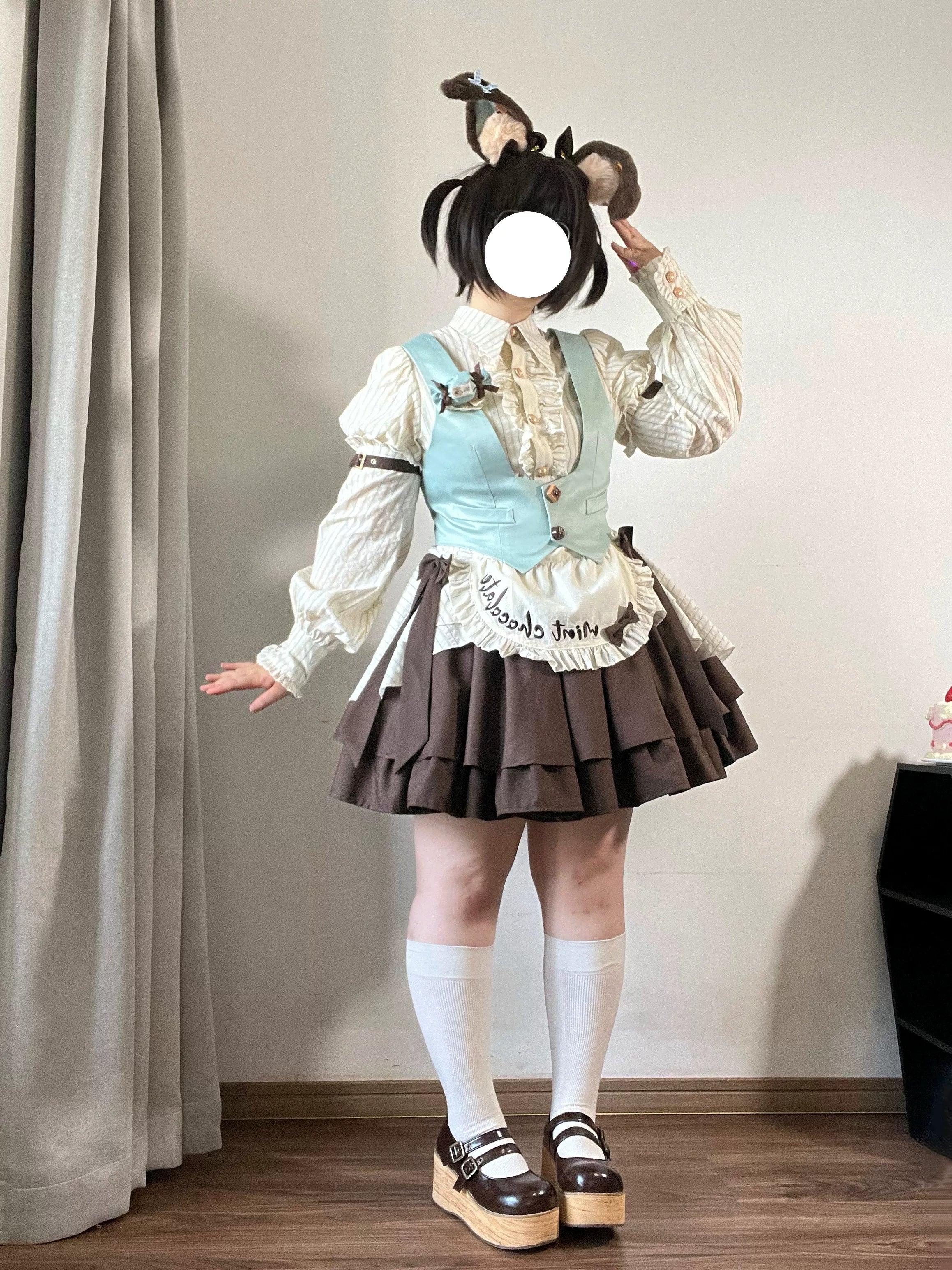 Dream Volley - Mint Chocolate Ouji Lolita Shorts or Skirt Set 45783:862248
