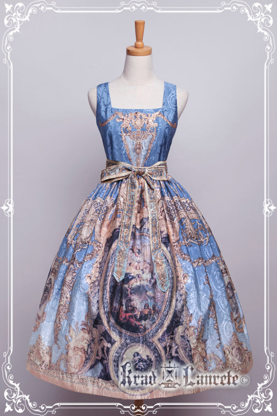 Krad Lanrete~Echoes of Versailles~JSK1 Long/Short Jumper Skirt long version-JSK1 S light blue