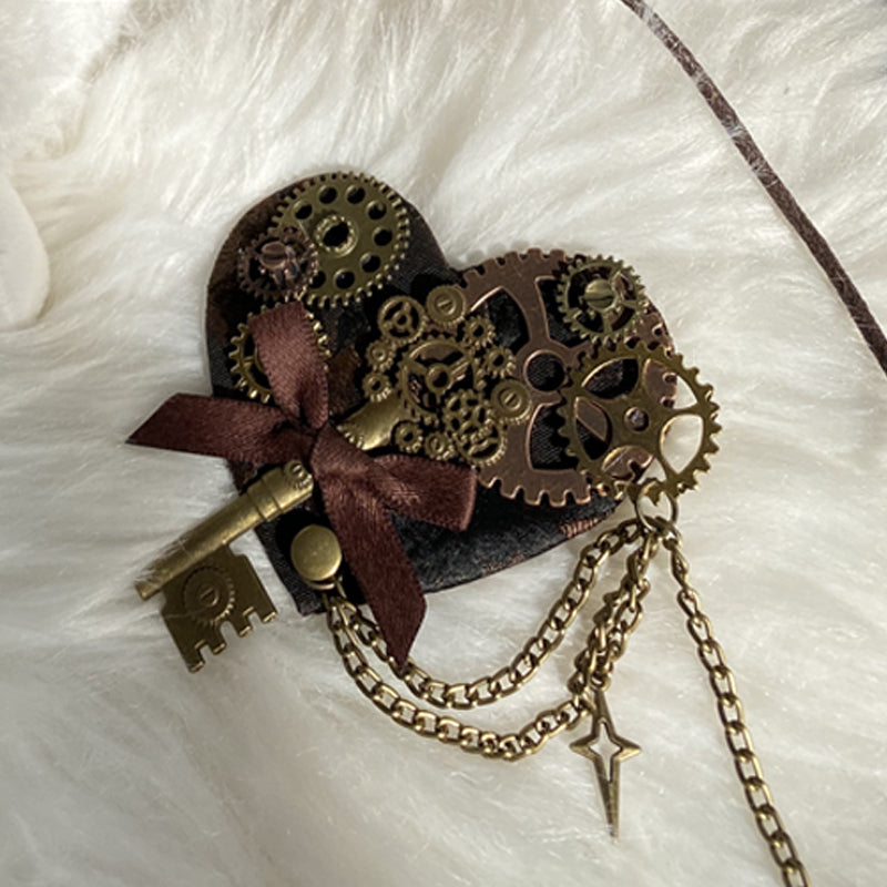 Sakurahime~Time Sand Rear~Punk Lolita OP Cute Daily Lolita Dress S Brooch (2XL L M S XL / Brooch) 33946:438720