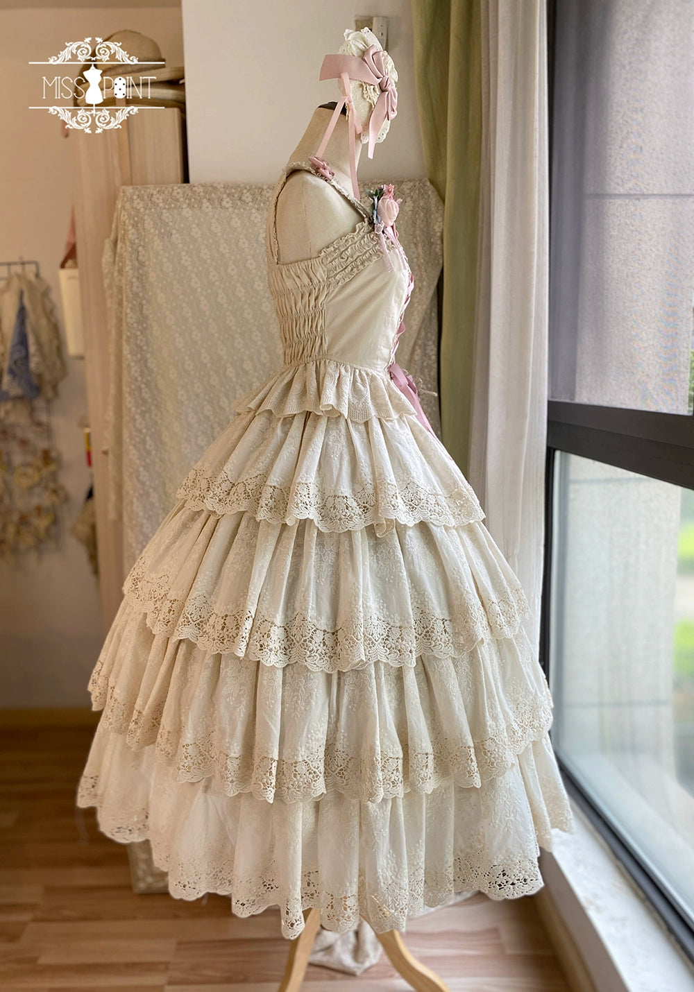 Miss Point~Forest Waltz~Classic Lolita Tiered Skirt Multi-layer Embroidered SK 40192:651482