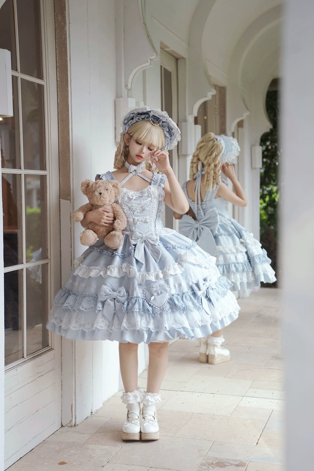 Immersive original~Belia~Old School Lolita JSK Sweet Doll Princess Dress