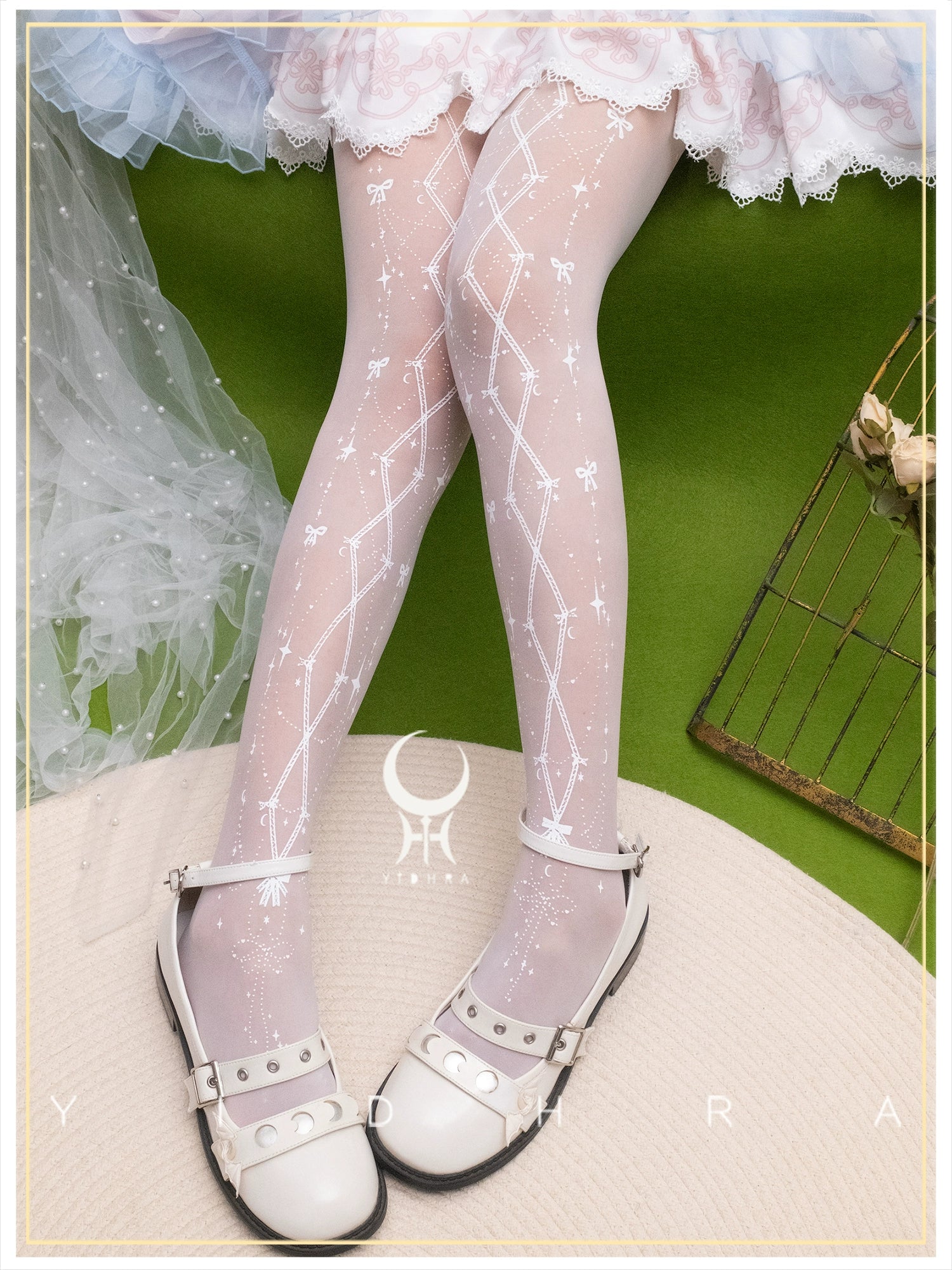 Yidhra - Summer Handmade Printed Lolita Pantyhose 43730:784240