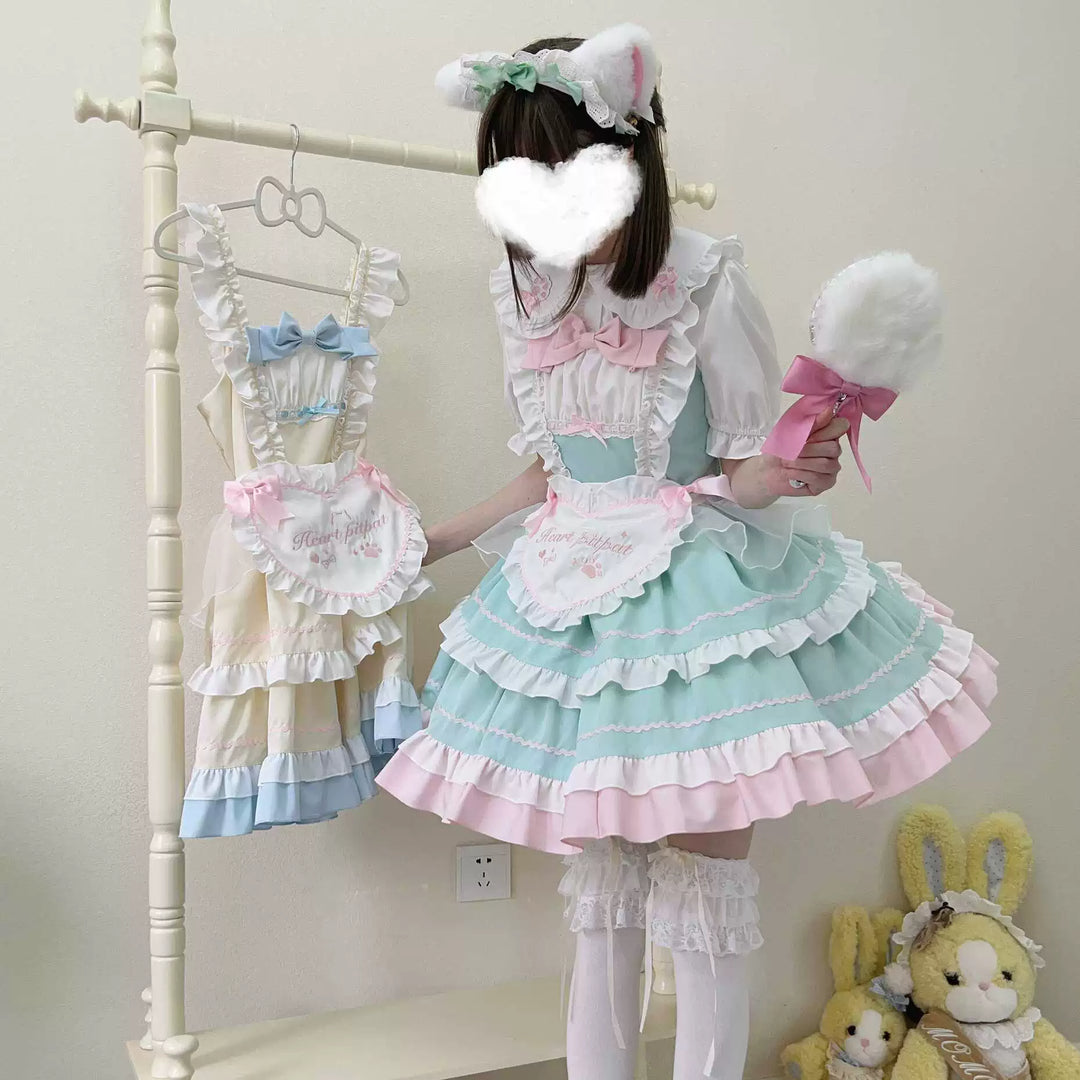 Sugar Girl~Cat Ear Tale~Sweet Lolita Jumper Dress Suspender Dress   