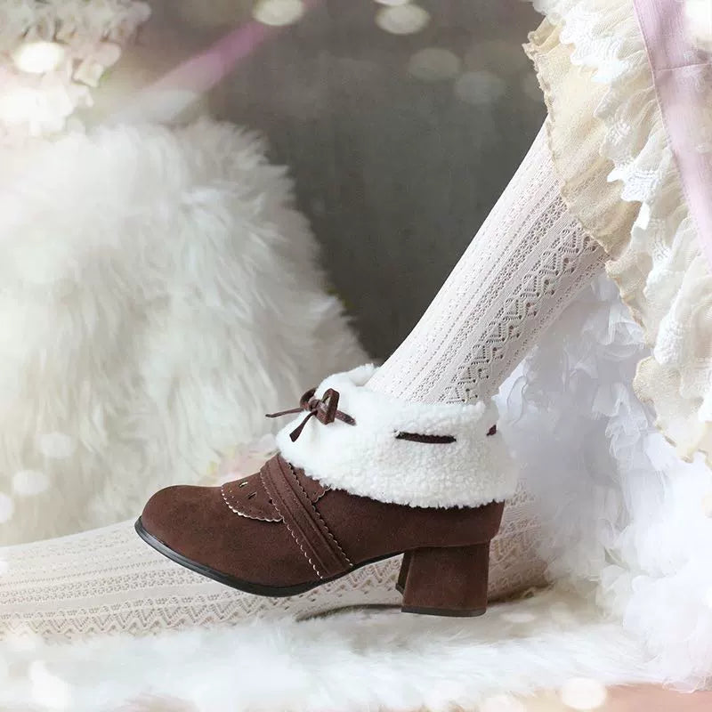 Spring Day Lolita - Sweet Lolita Women's Ankle Boots Multicolors