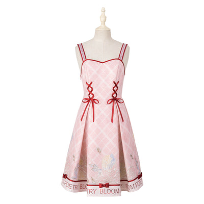 (BFM)Nikki Tomorrow~Sweet Lolita JSK Dress Pink Dress Knit Shirt XS Pink JSK 