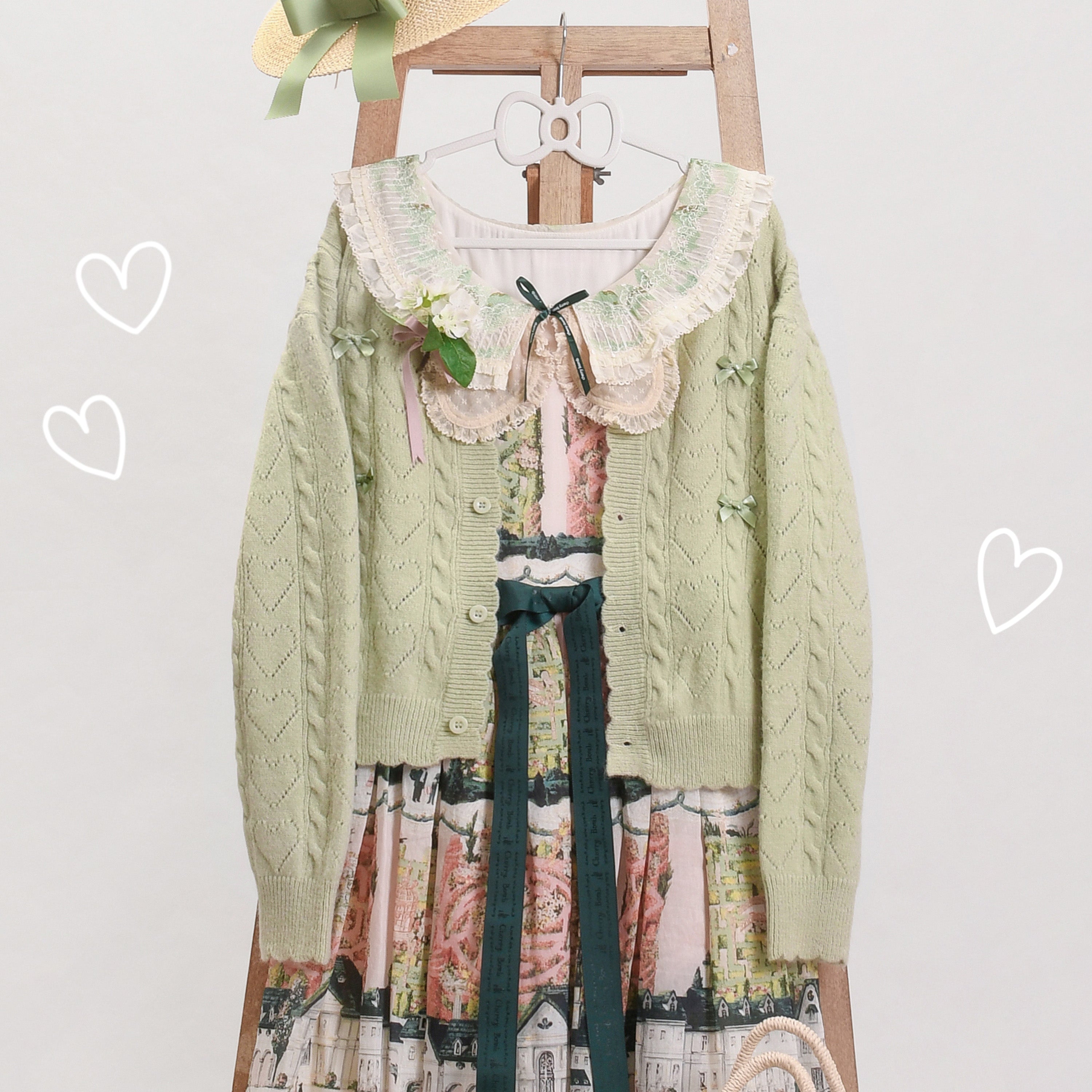 (BuyForMe) MIST~Hollow Out Long Sleeve Lolita Cardigan Multicolors (2XL L M S XL) 564:390242