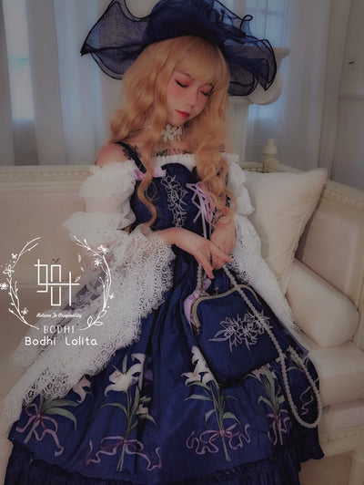 Bodhi Lolita~Chiffon Lolita Shirt Long Sleeve Top   