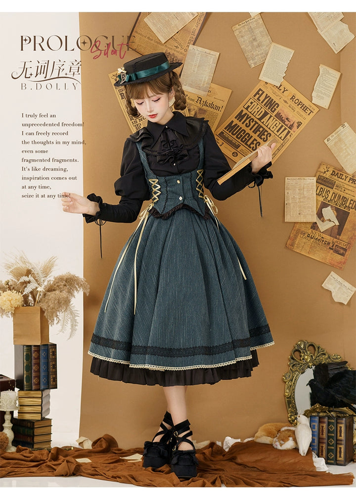 Baduoni~No Word Prologue~Classic Lolita JSK Suit Bust-supporting Dress