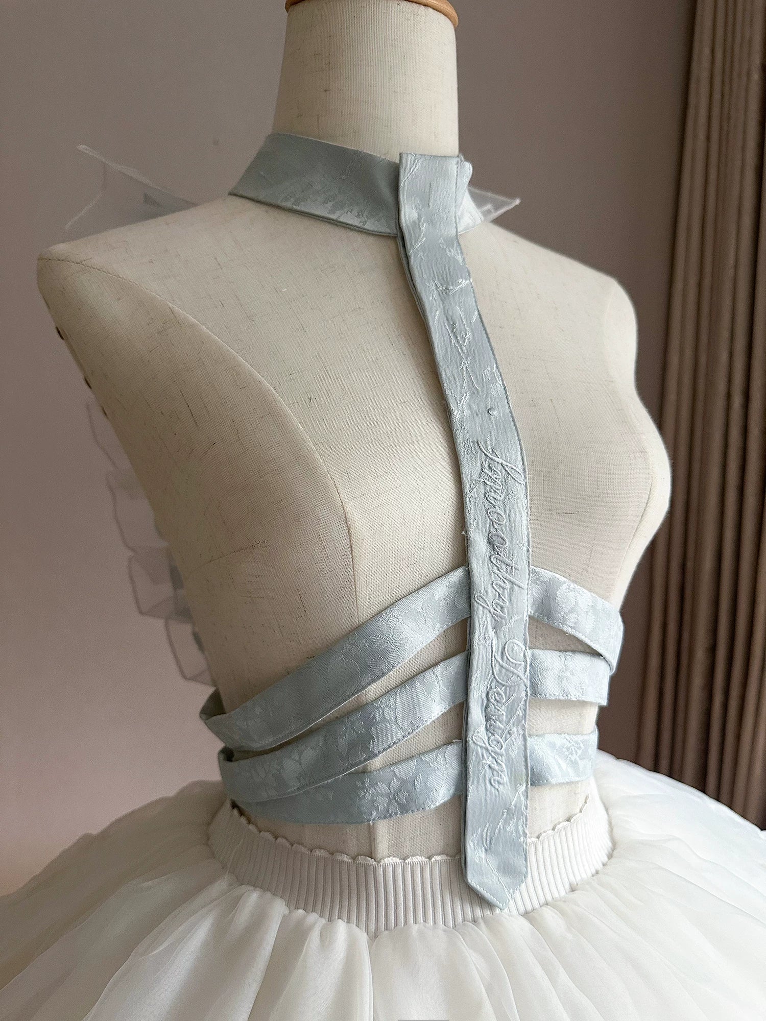 Jormungand - Snake Skeleton Inspired Back Accessory, Detachable Bows