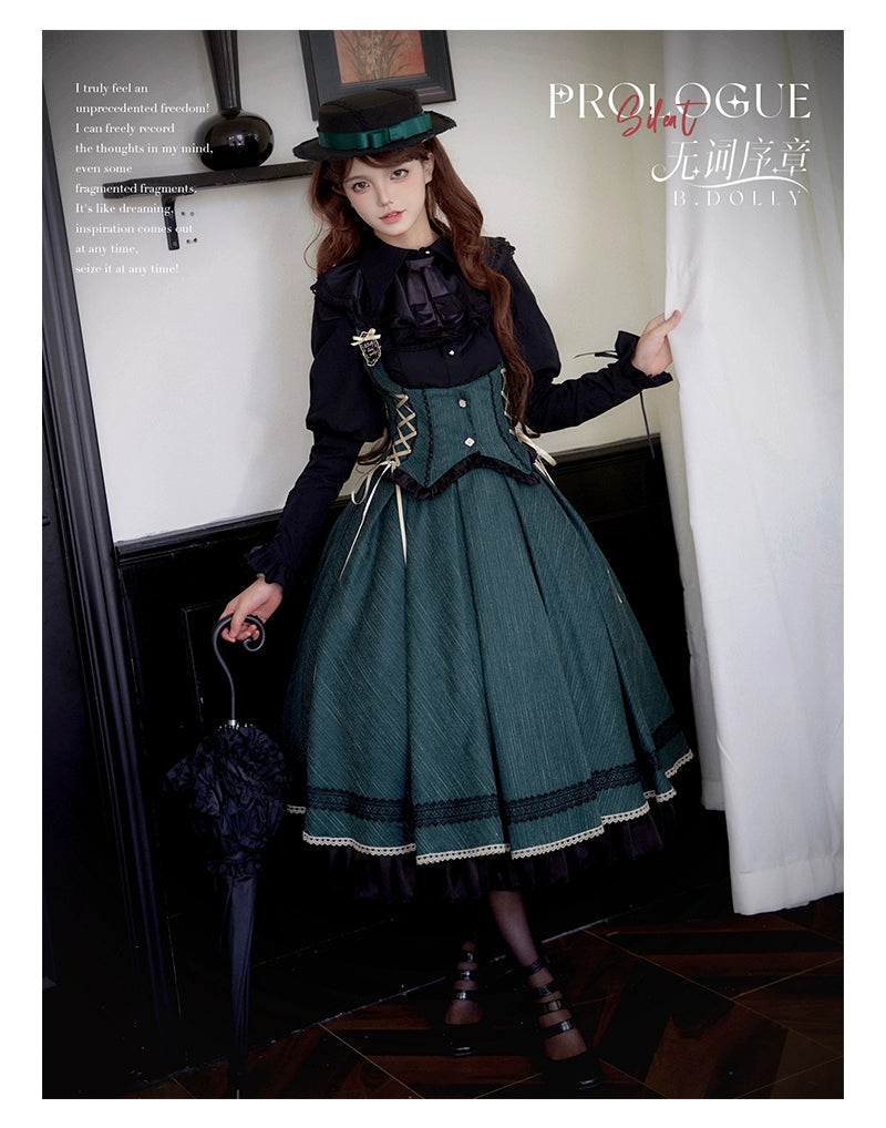 Baduoni~No Word Prologue~Classic Lolita JSK Suit Bust-supporting Dress