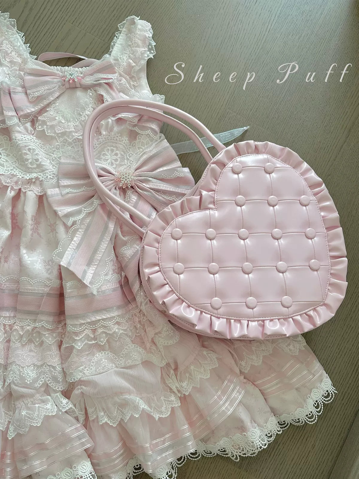 Heart Pillow - Sweet Lolita Heart-shaped Handbag or Shoulder Bag