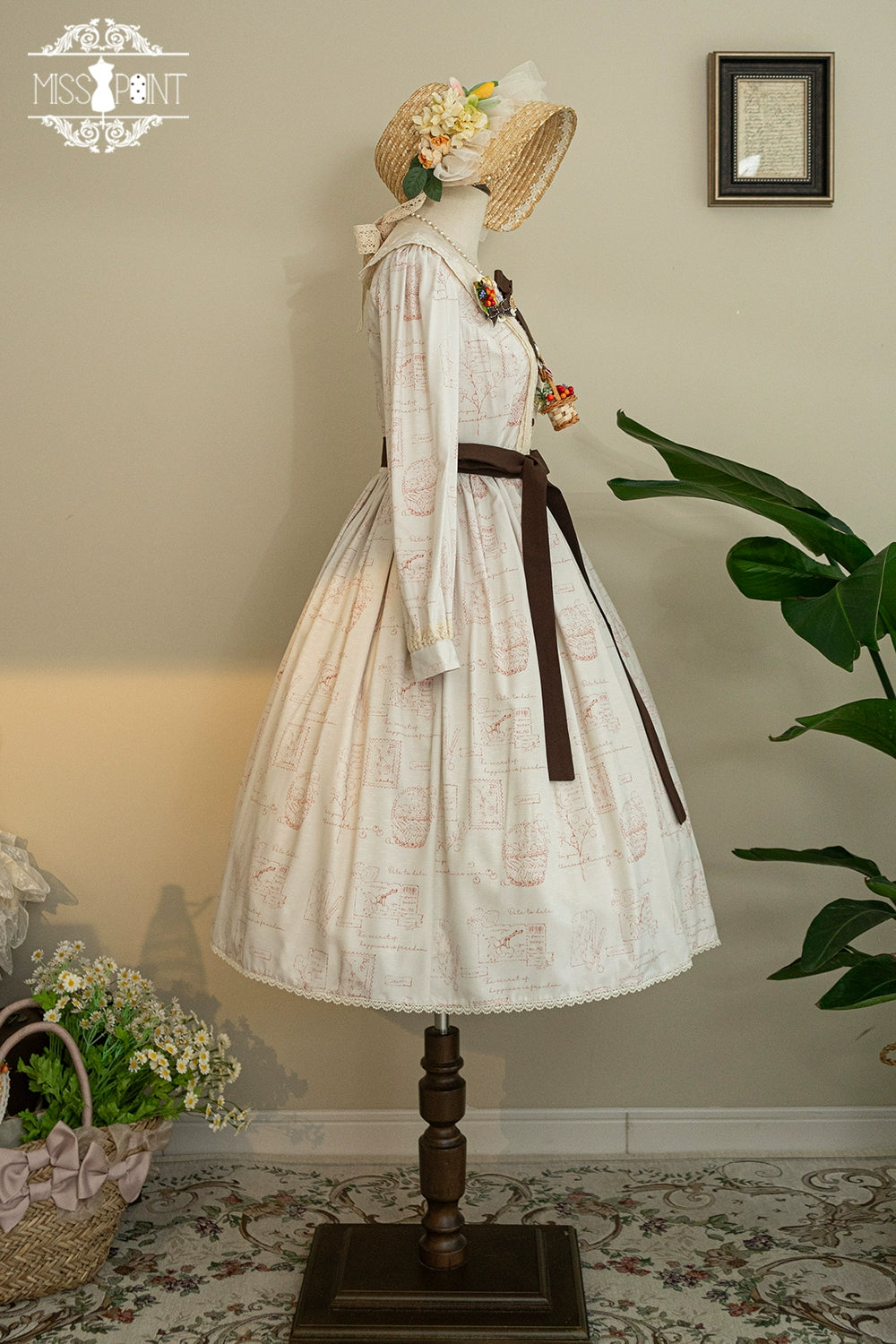 (Buyforme)Miss Point~Forest Lolita Lantern Sleeve OP Casual Dress 29482:341980