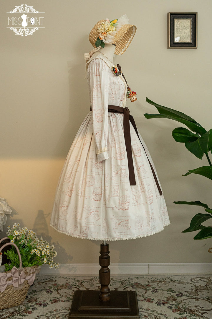 (Buyforme)Miss Point~Forest Lolita Lantern Sleeve OP Casual Dress 29482:341980