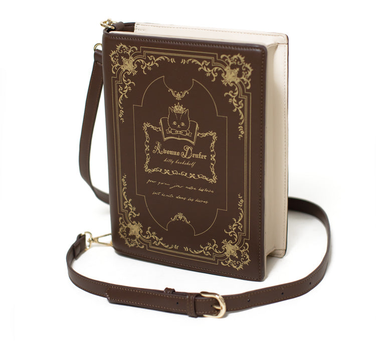 (Buyforme)AD Luyin~Cat Bookshelf JSK OP and Blouse free size hot stamping book bag 