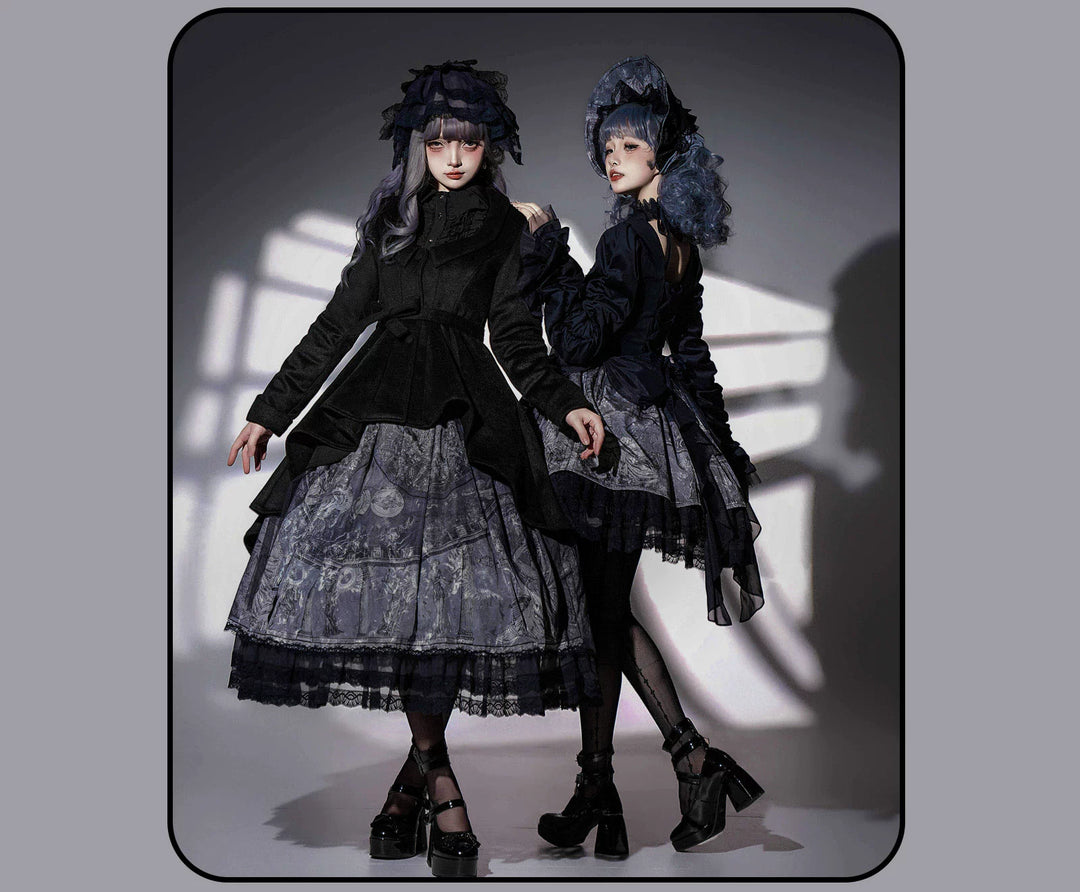 Susin Lolita~Star Disk~Gothic Lolita Dress Elegant OP Dress and Coat