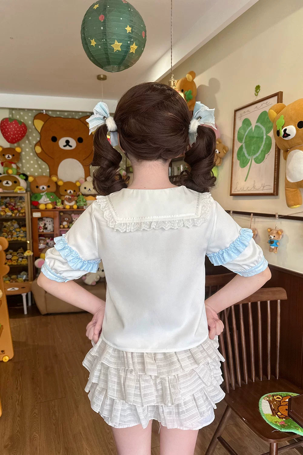 Glass Bottle - Sweet Lolita JSK Dress Set, Polka Dot & Bow Details 45792:862892