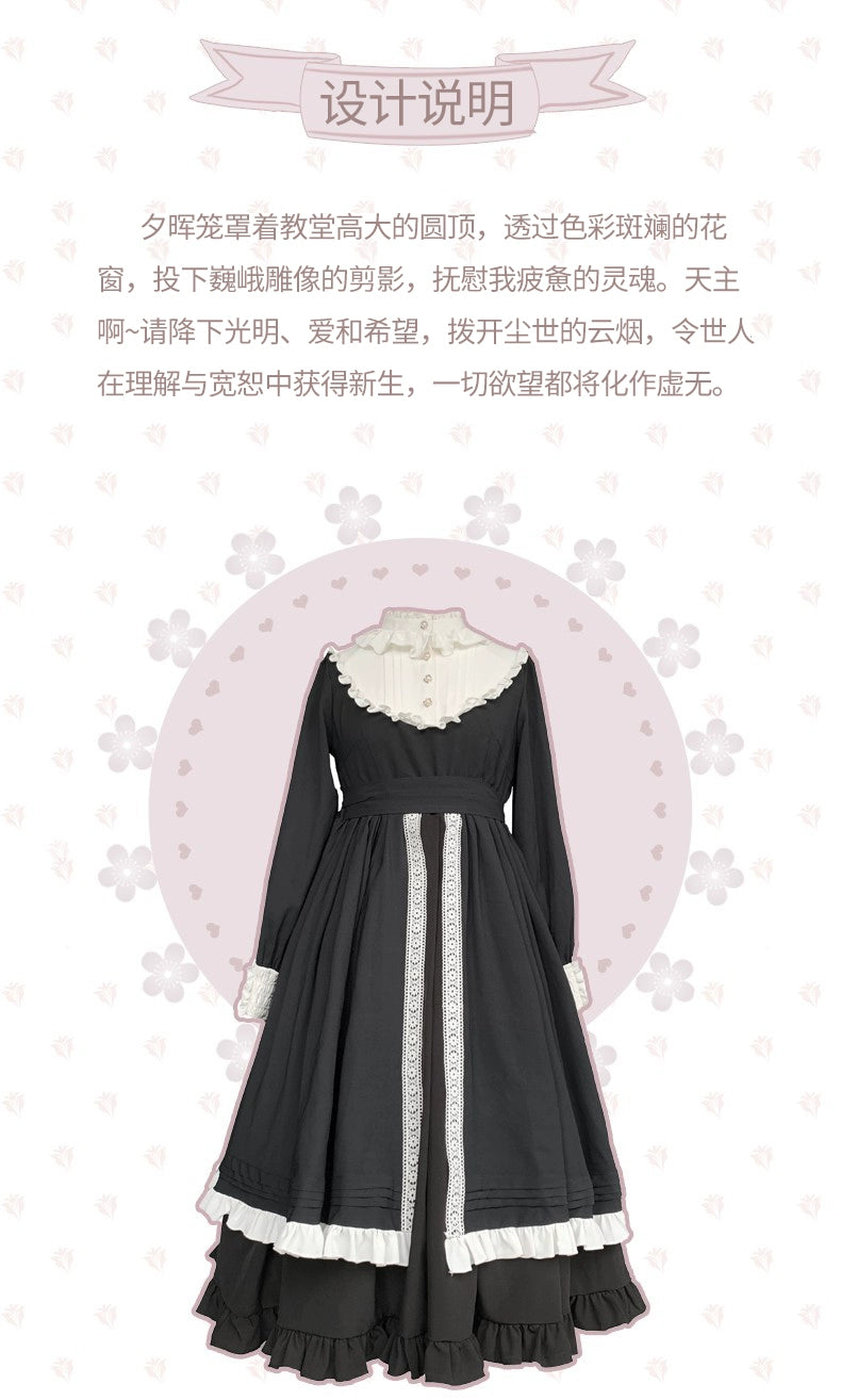 With PUJI - Confession - Nun Lolita OP Dress