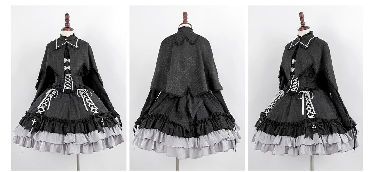 (BFM)Luna Planetarium~Evil Fang~Gothic Lolita JSK Suit Ouji Lolita Shorts Suit 36838:531736