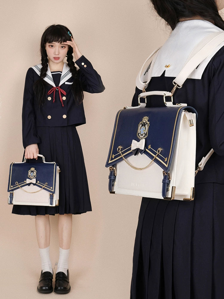 Drdr~Earth Doctor~Retro Lolita Bag Square Shaped PU Handbag Multicolors   