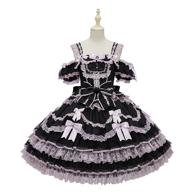 Strawberry Angel - Sweet Lolita JSK Dress, Detachable Sleeves (L M S XL XS) 44452:808874