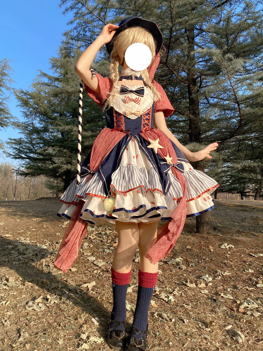 (BFM)Puppet Night~Circus Troupe~Daily Sweet Lolita Halter Dress   