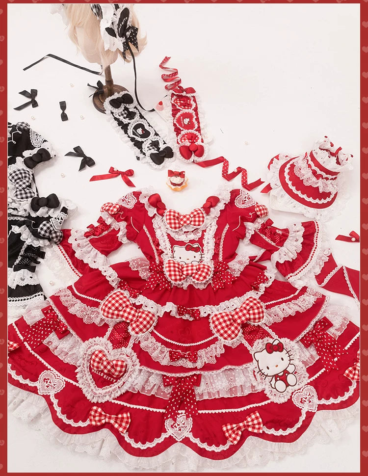IP Collaboration Sweet Lolita OP Dress, Kitty Details 44790:821667