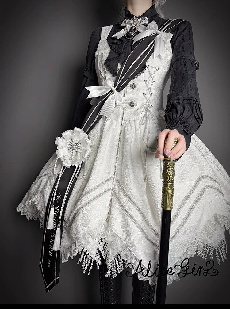 Dawnbreaker - Military Lolita JSK, Diamond Shaped Hemline 44643:816841