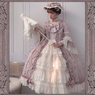 Henrietta~Elegant Lolita Princess Formal Dress Multicolor 0 pinisk purple 