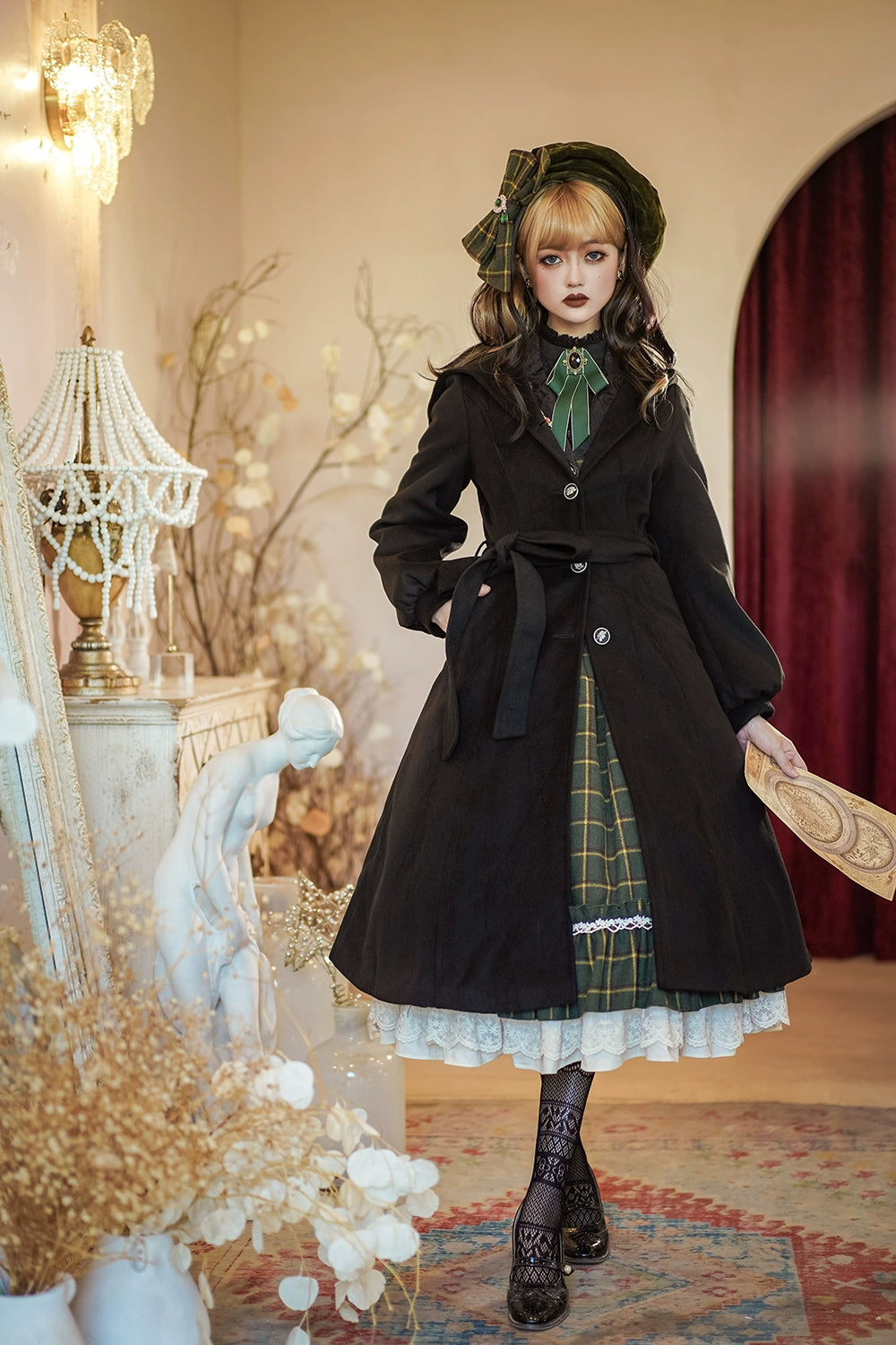 (BFM)Miss Point~Rose~Elegant Lolita Pliad Print Vest Customized 32510:385480