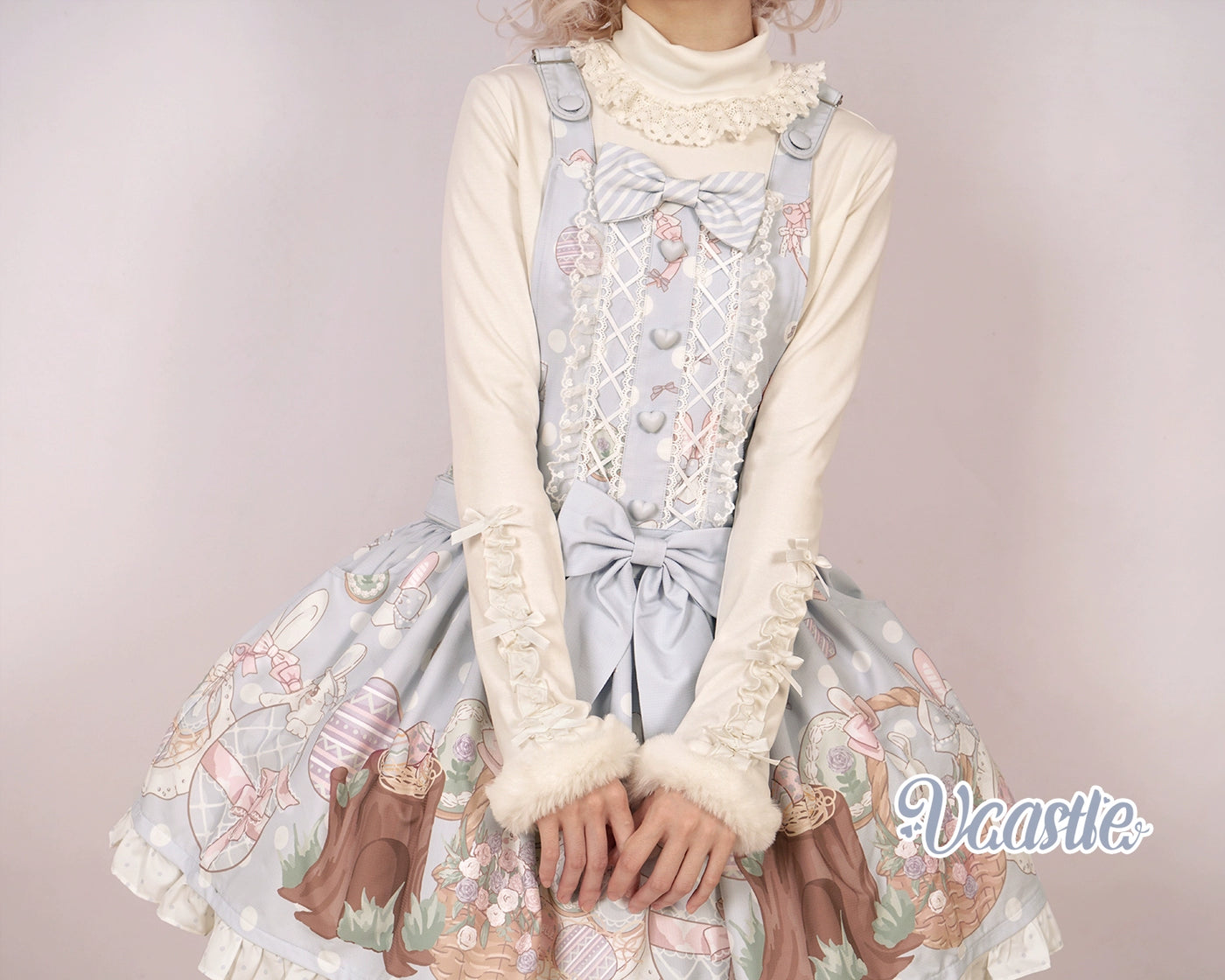 (Buy for me) Vcastle~Sweet Lolita High-neck Long Sleeve Sweater   