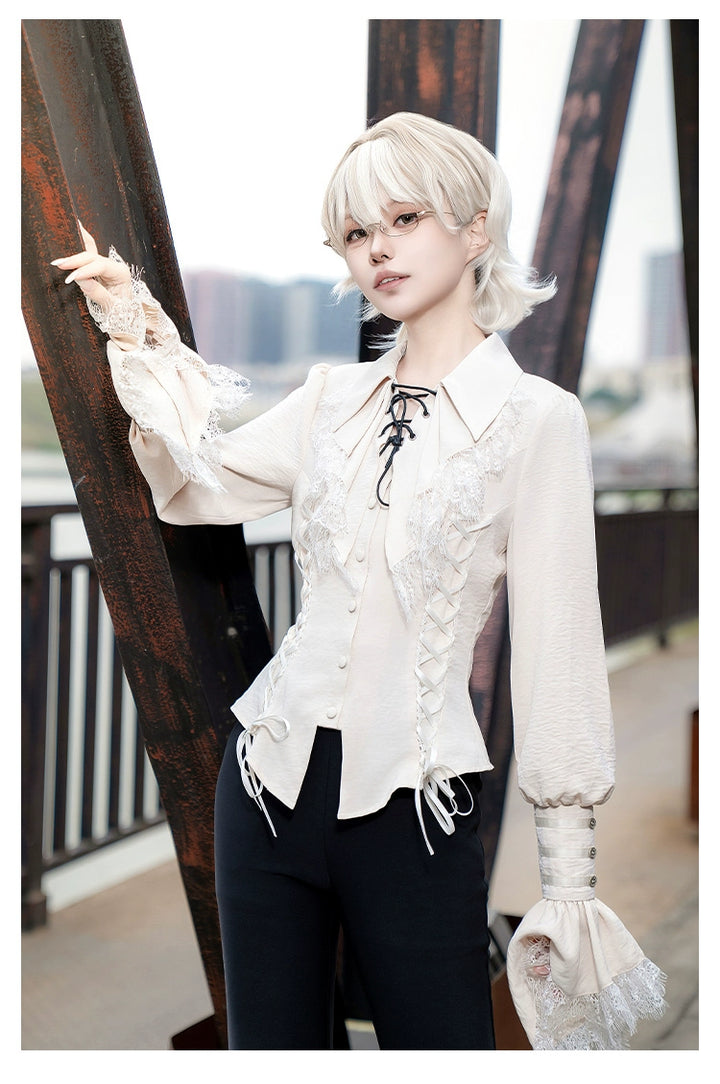 With PUJI~Hunter of Gold~Ouji Lolita Shorts/Pants Outfit Twins Set