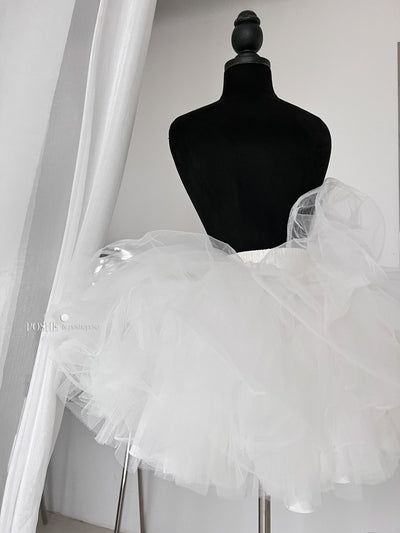 POSHEPOSE~Elegant Lolita Jumper Dress Chiffon Dress High-end XS Flying pannier 