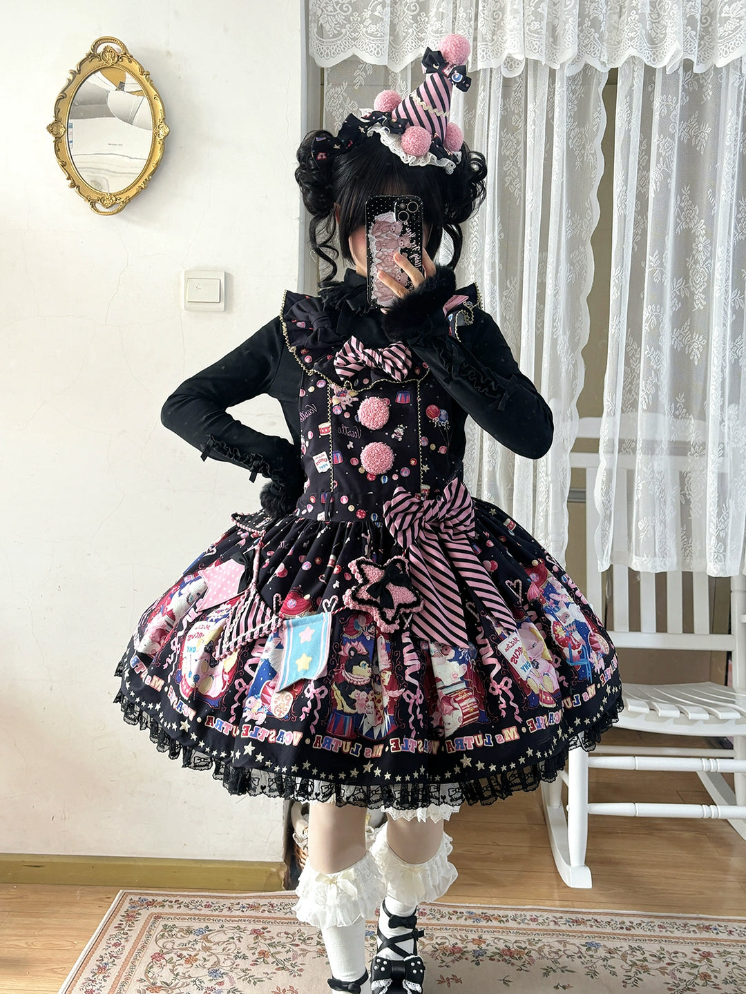 Vcastle~IP Collab Sweet Lolita Salopette and SK 40848:681964